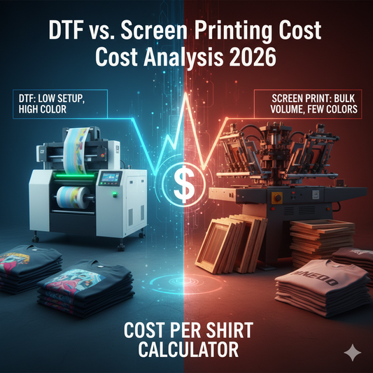 DTF vs. Screen Printing: The 2026 Cost Per Shirt Breakdown - Focus Sphere LLC